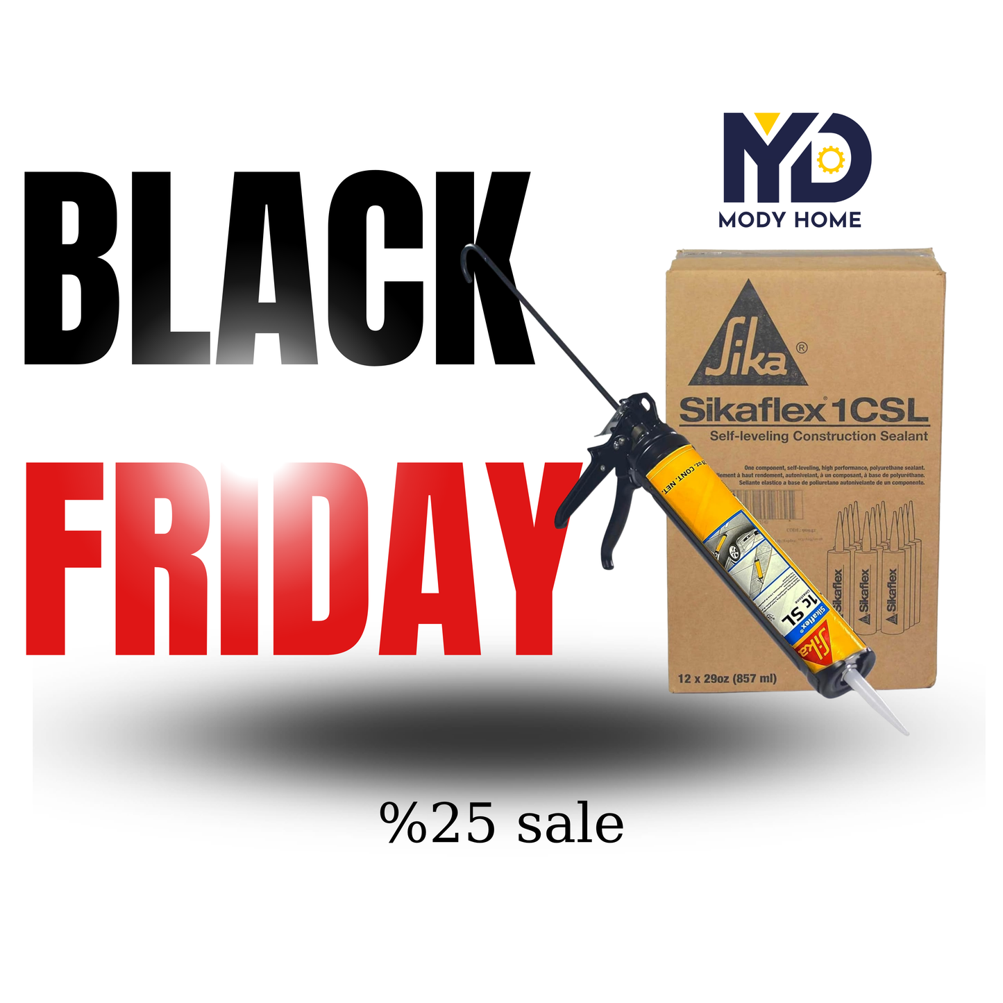 Sikaflex Self Leveling Sealant, Gray, Polyurethane, 29 fl. oz Cartridge, 12 Pack