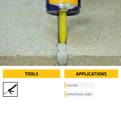 Sikaflex Self Leveling Sealant, Gray, Polyurethane, 29 fl. oz Cartridge, 12 Pack