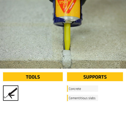 Sikaflex Self Leveling Sealant, Gray, Polyurethane, 29 fl. oz Cartridge, 12 Pack