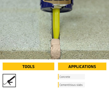 Sikaflex Self Leveling Sealant, Gray, Polyurethane, 29 fl. oz Cartridge, 12 Pack