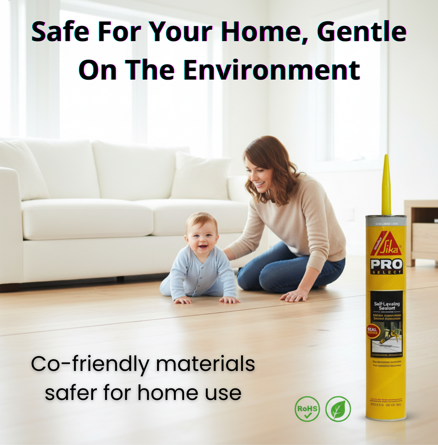 Sikaflex Self Leveling Sealant, Gray, Polyurethane, 29 fl. oz Cartridge, 12 Pack